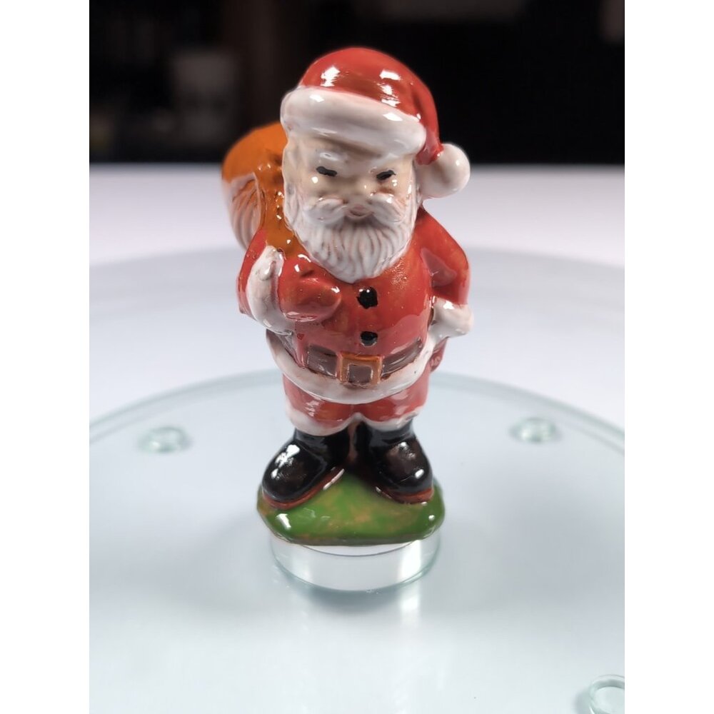 Vintage Ceramic Terra-cotta Santa Clause Figurine